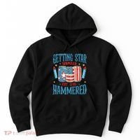 Getting Star Spangled Hammered Funny America 4th Of July Hoodie thumb 0