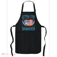 Getting Star Spangled Hammered Funny America 4th Of July Apron thumb 0