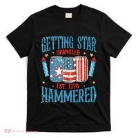 Getting Star Spangled Hammered Funny America 4th Of July T-Shirt thumb 0