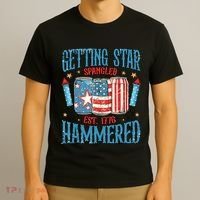 Getting Star Spangled Hammered Funny America 4th Of July T-Shirt thumb 3