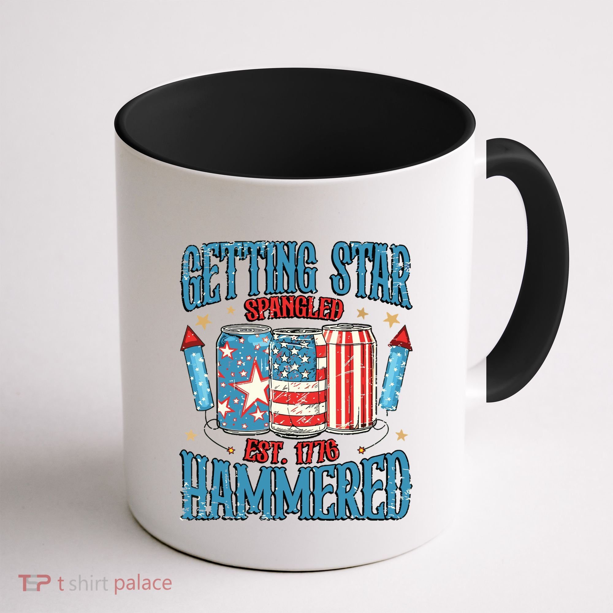 Getting Star Spangled Hammered Funny America 4th Of July Coffee Mug