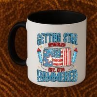 Getting Star Spangled Hammered Funny America 4th Of July Coffee Mug thumb 2