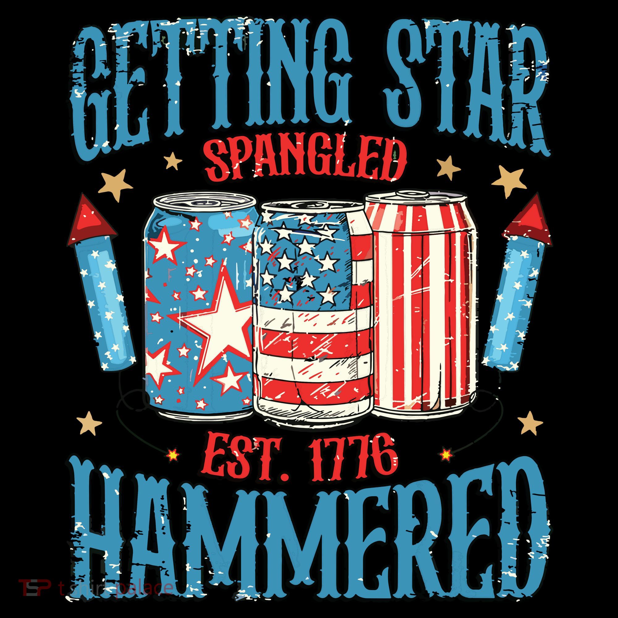 Getting Star Spangled Hammered Funny America 4th Of July Coffee Mug