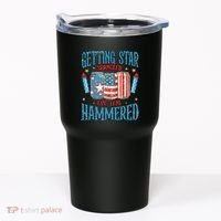 Getting Star Spangled Hammered Funny America 4th Of July Tumbler thumb 0