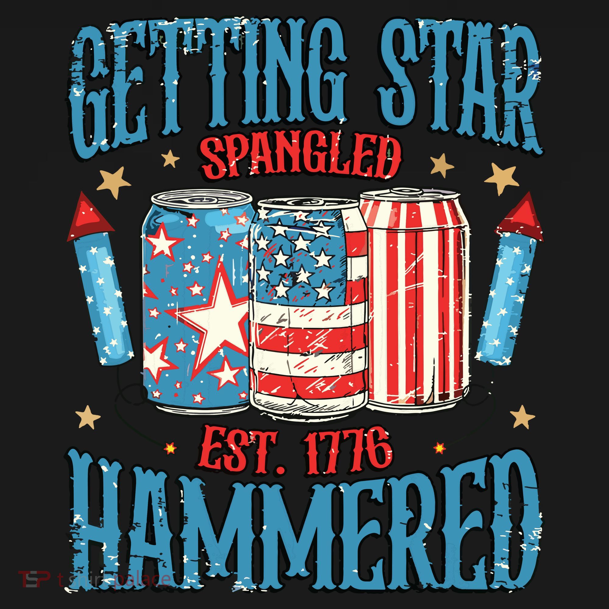 Getting Star Spangled Hammered Funny America 4th Of July Mousepad