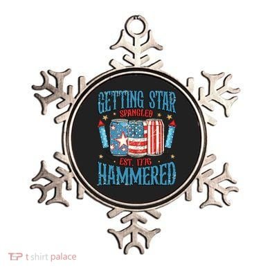 Getting Star Spangled Hammered Funny America 4th Of July Ornament