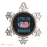 Getting Star Spangled Hammered Funny America 4th Of July Ornament thumb 0