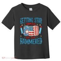 Getting Star Spangled Hammered Funny America 4th Of July Toddler T-Shirt thumb 0