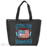 Getting Star Spangled Hammered Funny America 4th Of July Tote Bag thumb 0