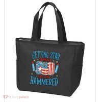 Getting Star Spangled Hammered Funny America 4th Of July Tote Bag thumb 3