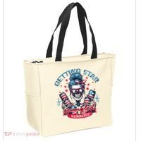Getting Star Spangled Hammered Skeleton 4th Of July Tote Bag thumb 2