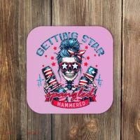 Getting Star Spangled Hammered Skeleton 4th Of July Coaster thumb 0