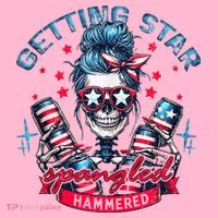 Getting Star Spangled Hammered Skeleton 4th Of July Coaster thumb 2