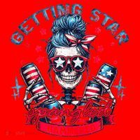 Getting Star Spangled Hammered Skeleton 4th Of July Santa Hat thumb 1