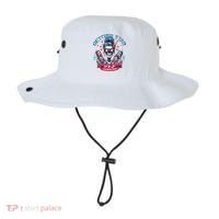 Getting Star Spangled Hammered Skeleton 4th Of July Bucket Hat thumb 0