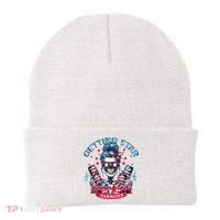 Getting Star Spangled Hammered Skeleton 4th Of July Beanie thumb 0