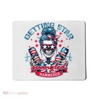 Getting Star Spangled Hammered Skeleton 4th Of July Mousepad thumb 0