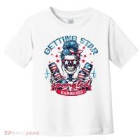 Getting Star Spangled Hammered Skeleton 4th Of July Toddler T-Shirt thumb 0