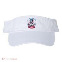 Getting Star Spangled Hammered Skeleton 4th Of July Visor thumb 0