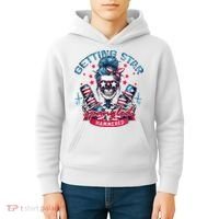 Getting Star Spangled Hammered Skeleton 4th Of July Kids Hoodie thumb 4