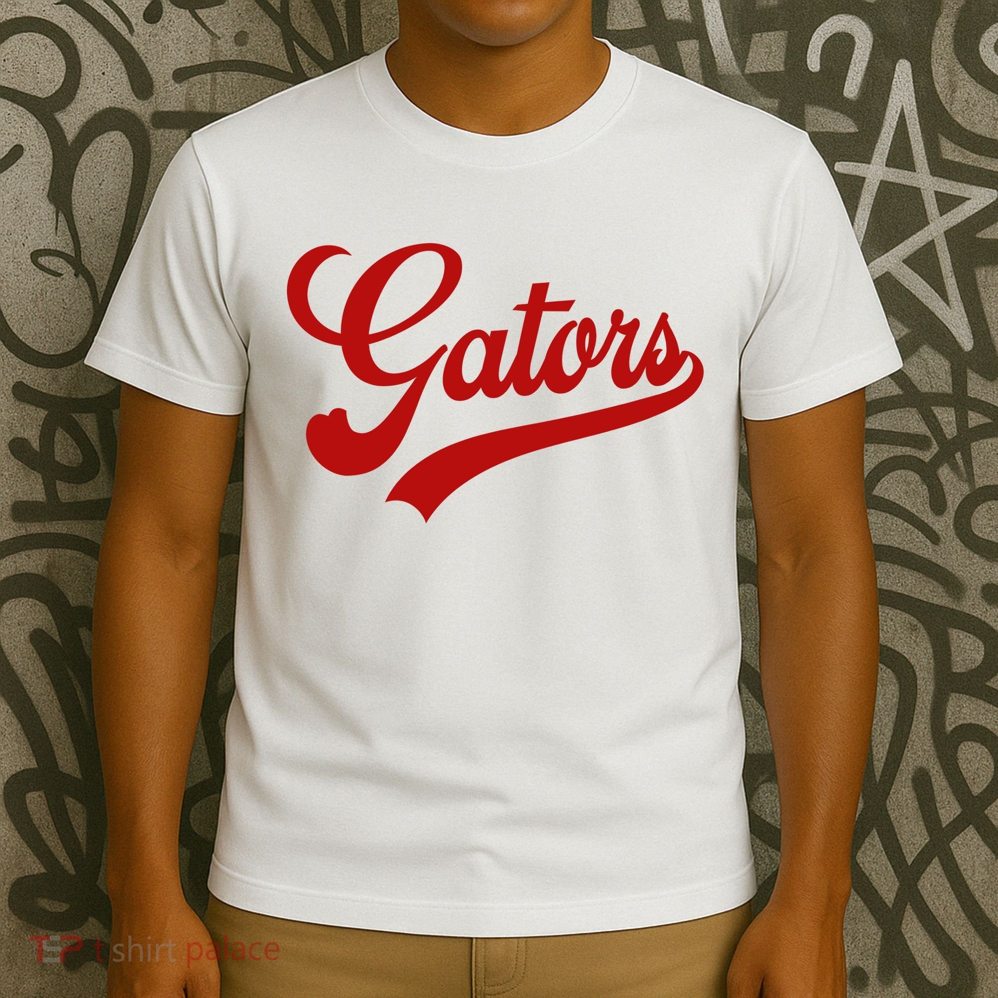 Gators School Spirit Mascot Logo Team Sports T-Shirt