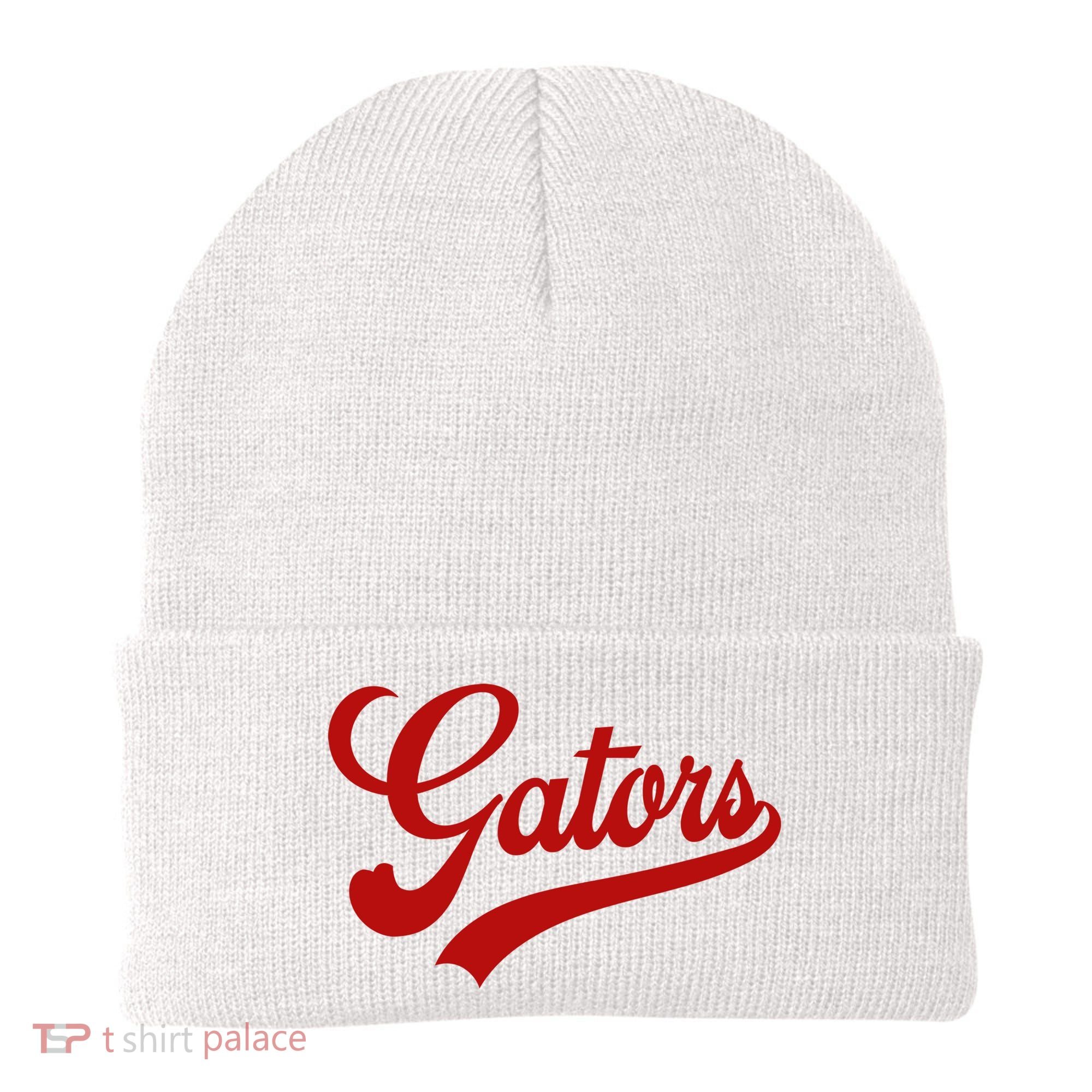 Gators School Spirit Mascot Logo Team Sports Beanie