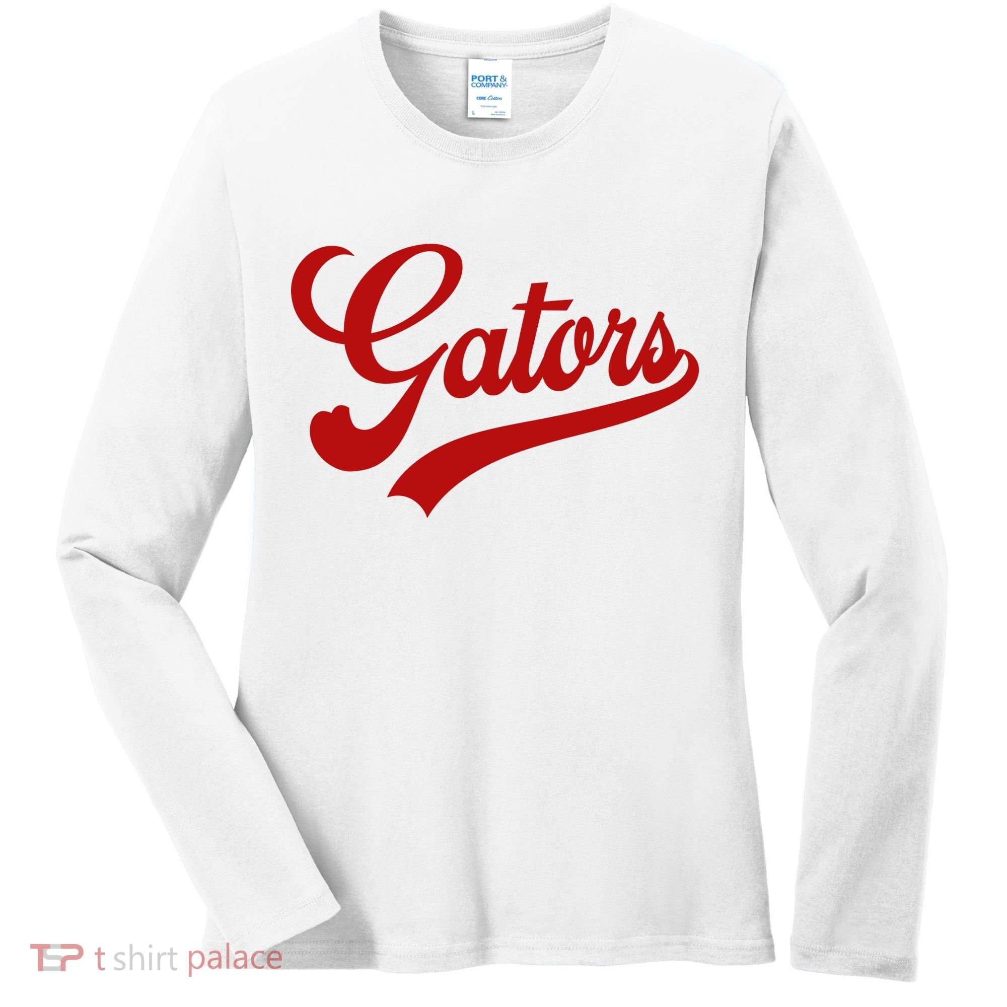 Gators School Spirit Mascot Logo Team Sports Women's Long Sleeve Shirt