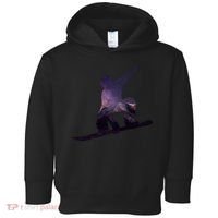 Galaxy Space Ski Boarding Toddler Hoodie thumb 0