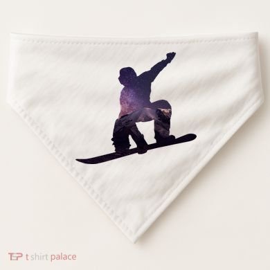 Galaxy Space Ski Boarding USA-Made Doggie Bandana
