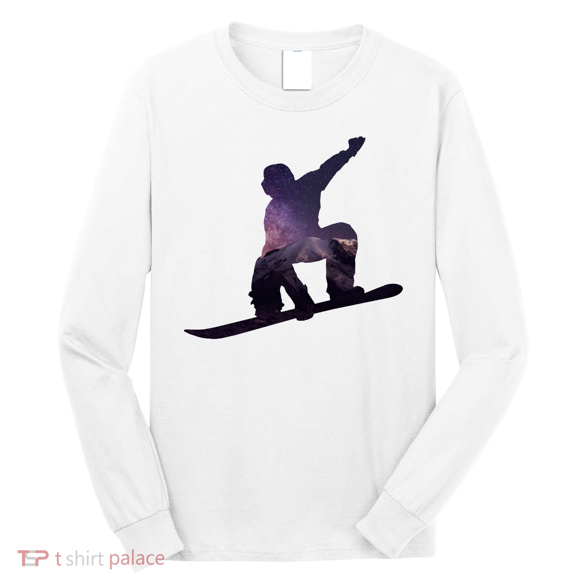 Galaxy Space Ski Boarding Long Sleeve Shirt