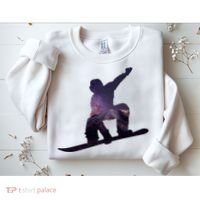 Galaxy Space Ski Boarding Sweatshirt thumb 2