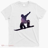 Galaxy Space Ski Boarding T-Shirt thumb 0
