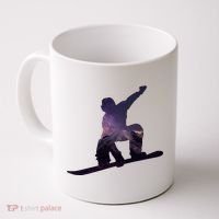 Galaxy Space Ski Boarding Coffee Mug thumb 0