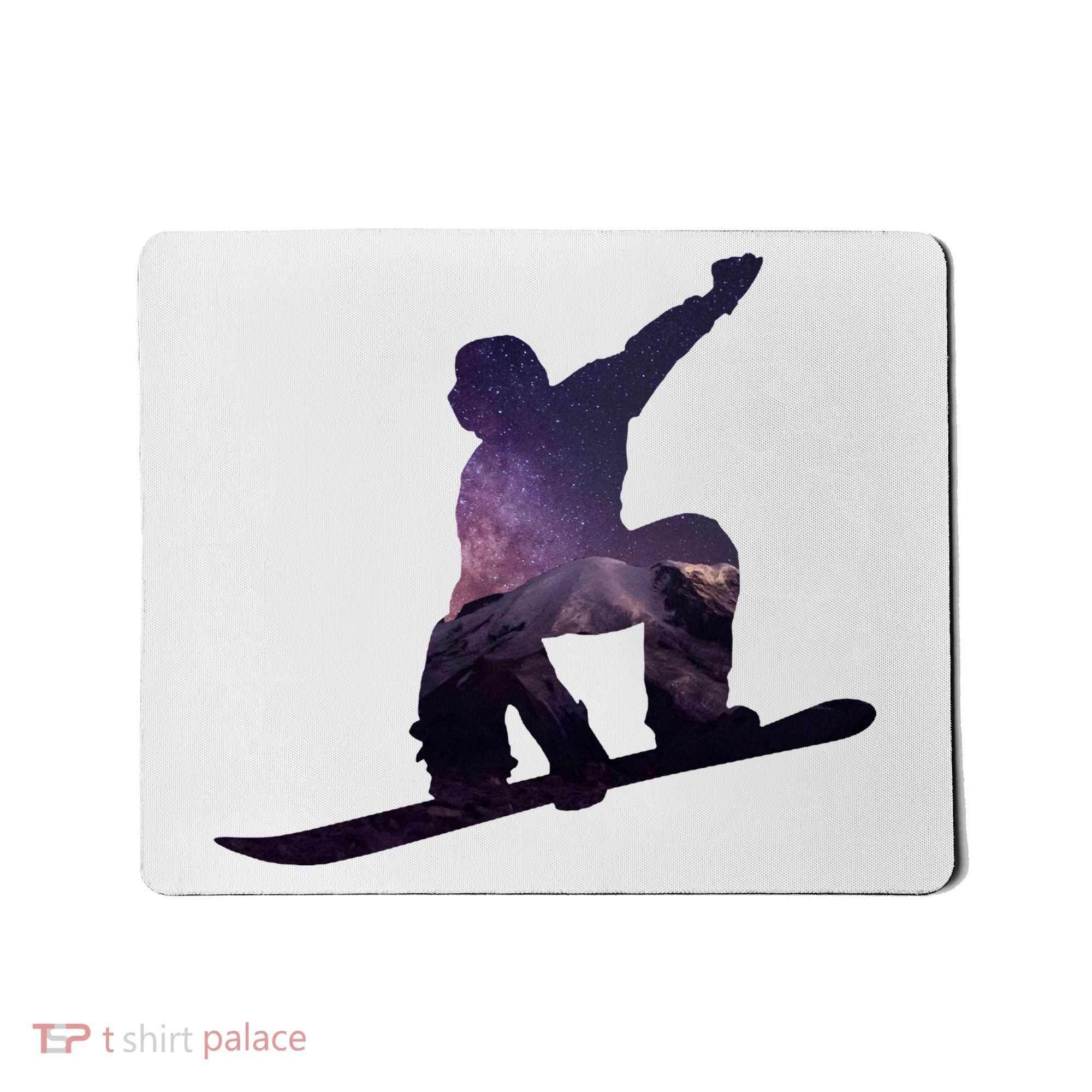Galaxy Space Ski Boarding Mousepad
