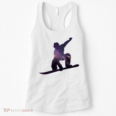 Galaxy Space Ski Boarding Women's Tank Top