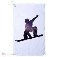 Galaxy Space Ski Boarding Golf Towel thumb 0