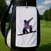 Galaxy Space Ski Boarding Golf Towel thumb 2