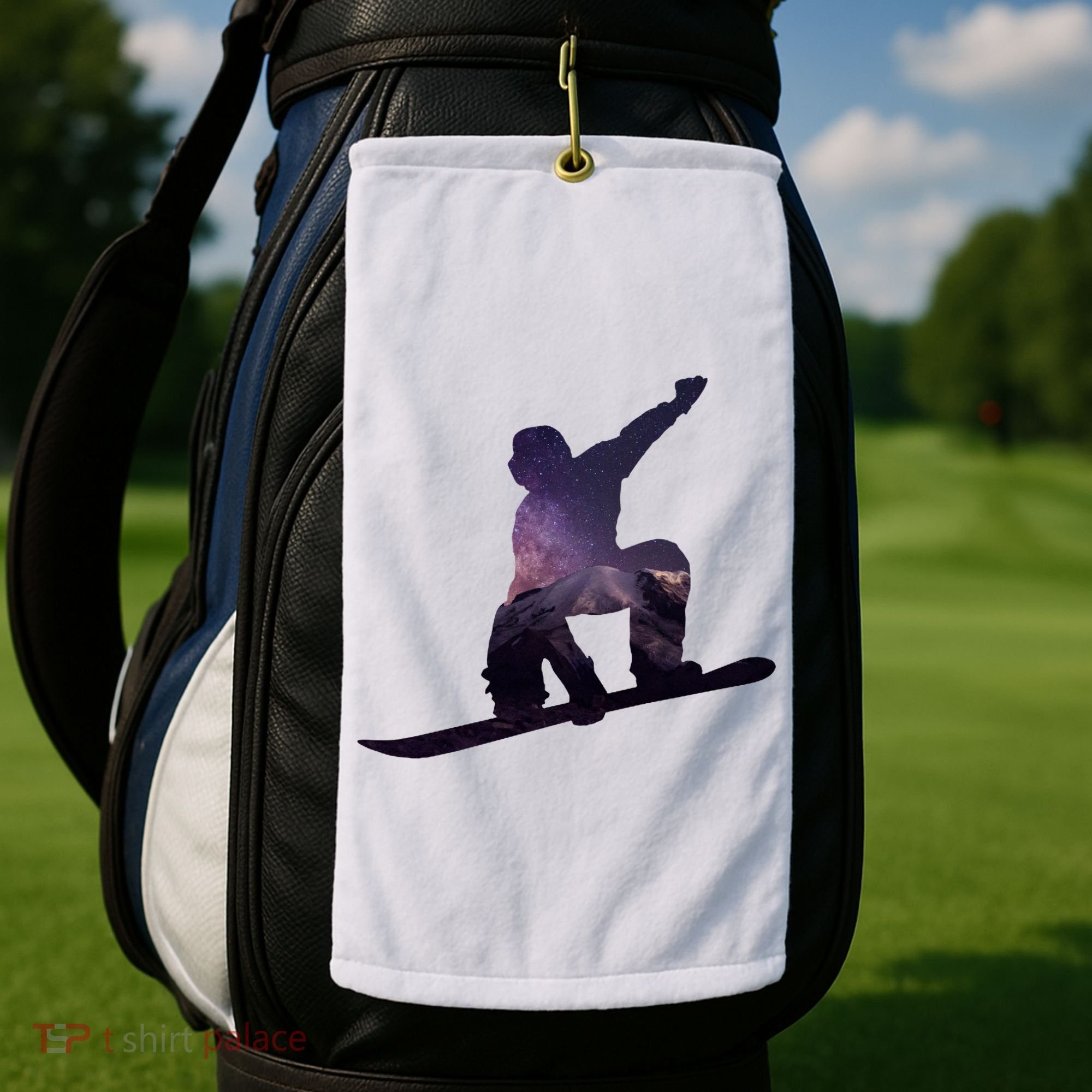 Galaxy Space Ski Boarding Golf Towel