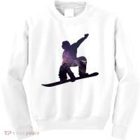 Galaxy Space Ski Boarding Kids Sweatshirt thumb 0