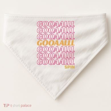 Gooalll Spin Soccer Fan Goal USA-Made Doggie Bandana