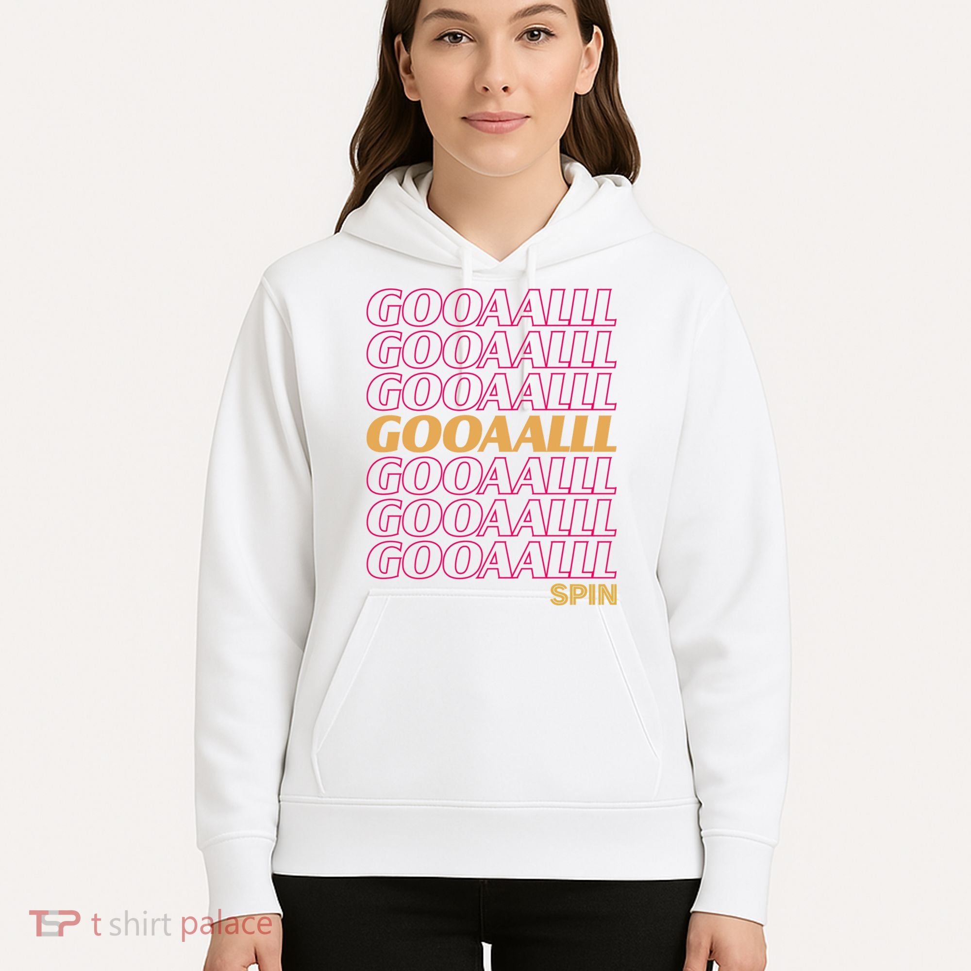 Gooalll Spin Soccer Fan Goal Hoodie