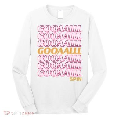 Gooalll Spin Soccer Fan Goal Long Sleeve Shirt