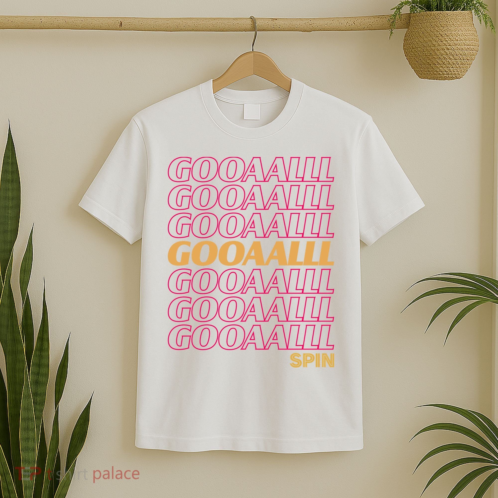 Gooalll Spin Soccer Fan Goal T-Shirt