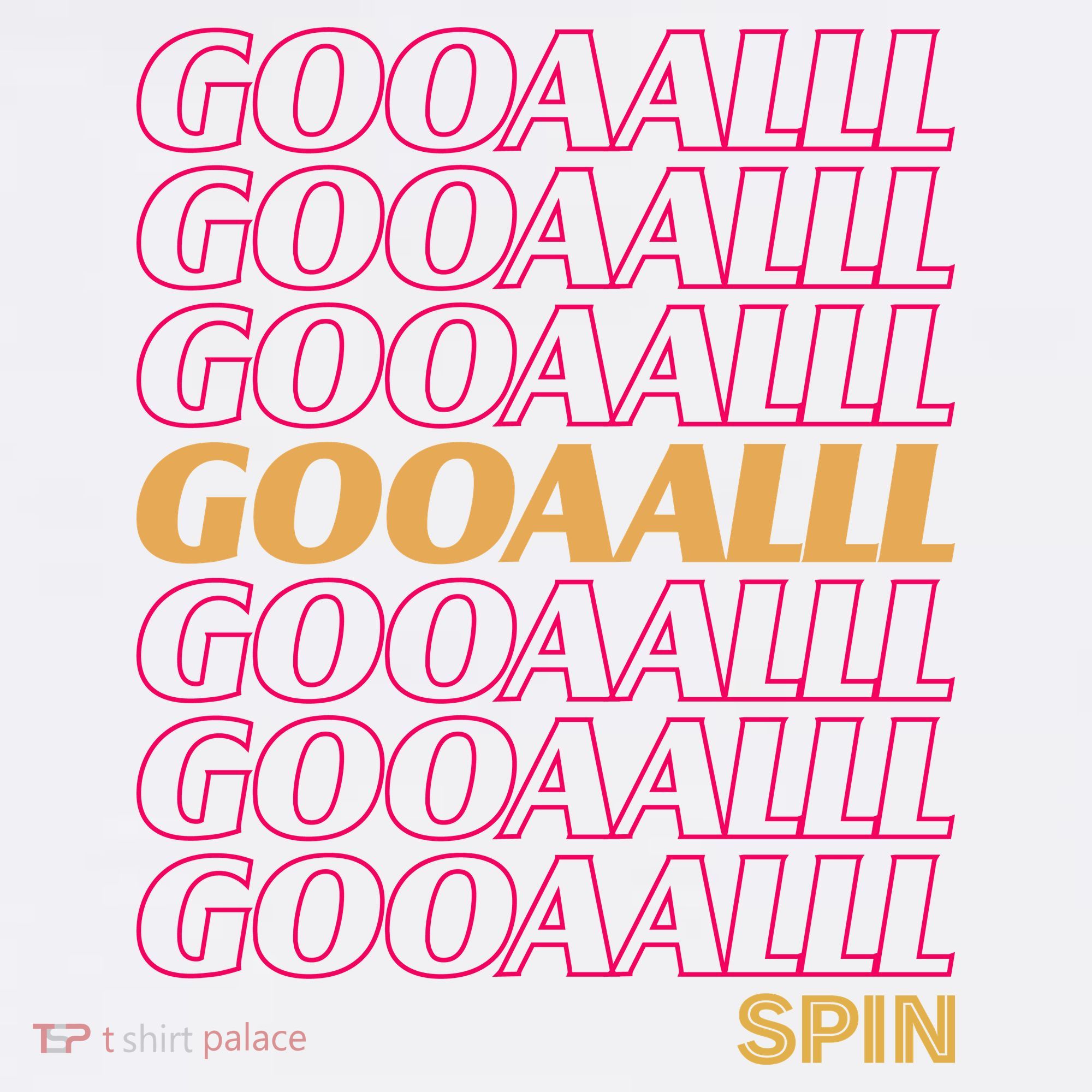 Gooalll Spin Soccer Fan Goal T-Shirt