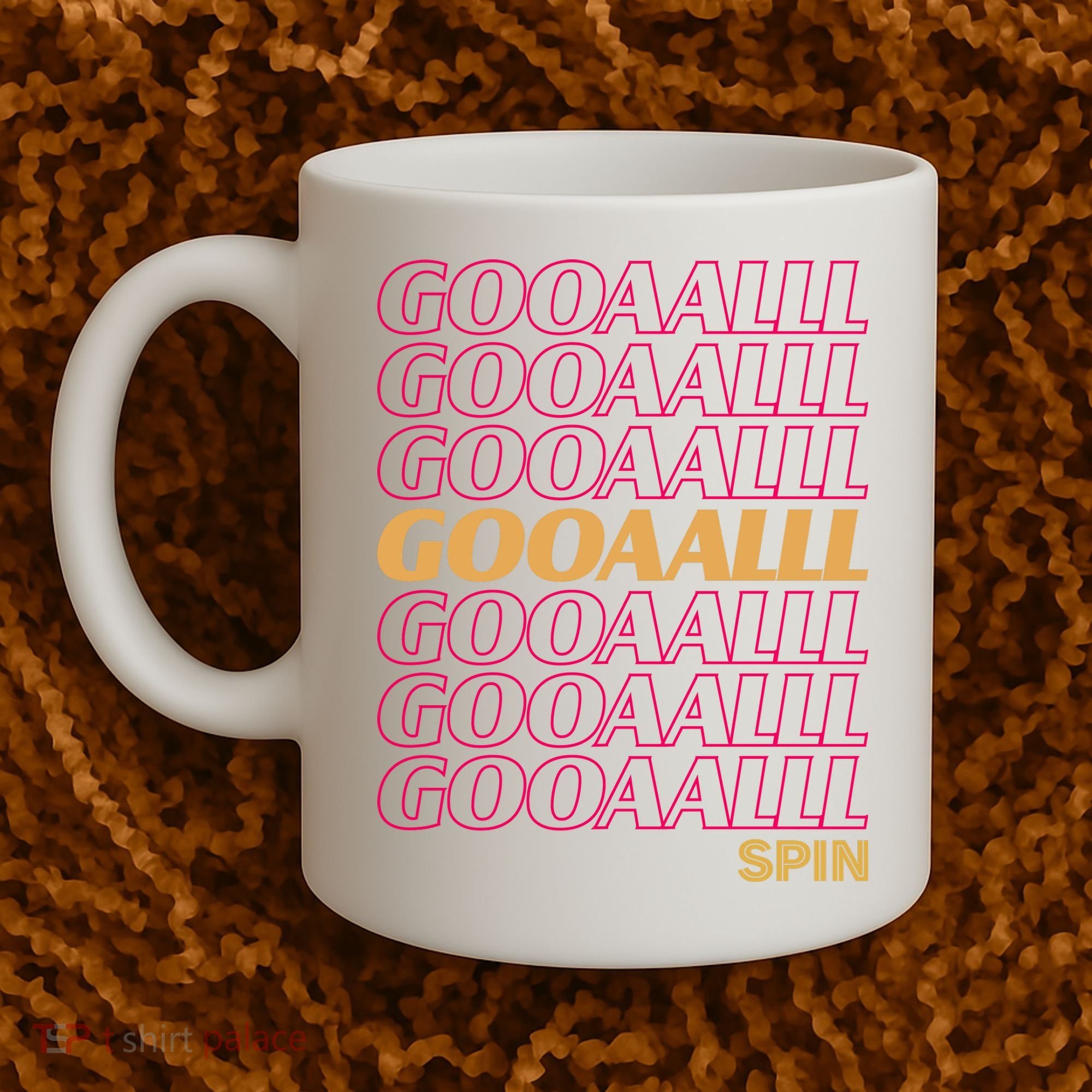 Gooalll Spin Soccer Fan Goal Coffee Mug