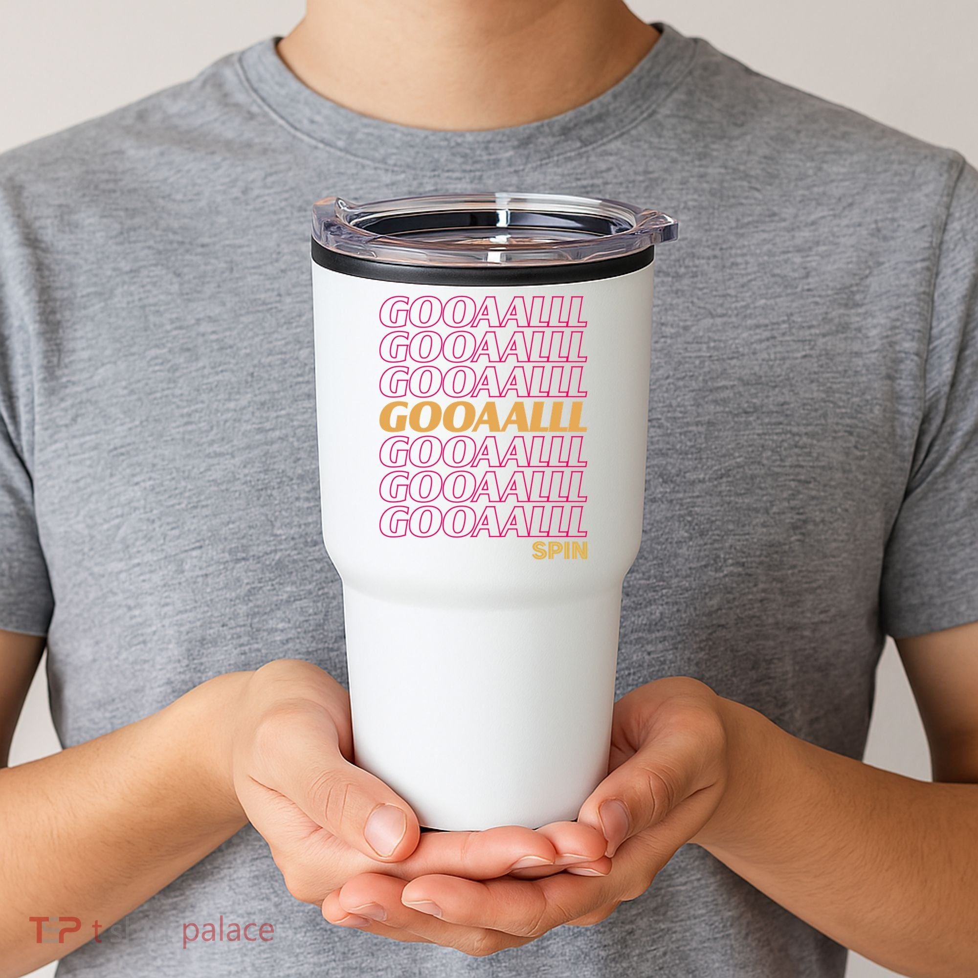 Gooalll Spin Soccer Fan Goal Tumbler