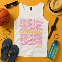 Gooalll Spin Soccer Fan Goal Tank Top thumb 4