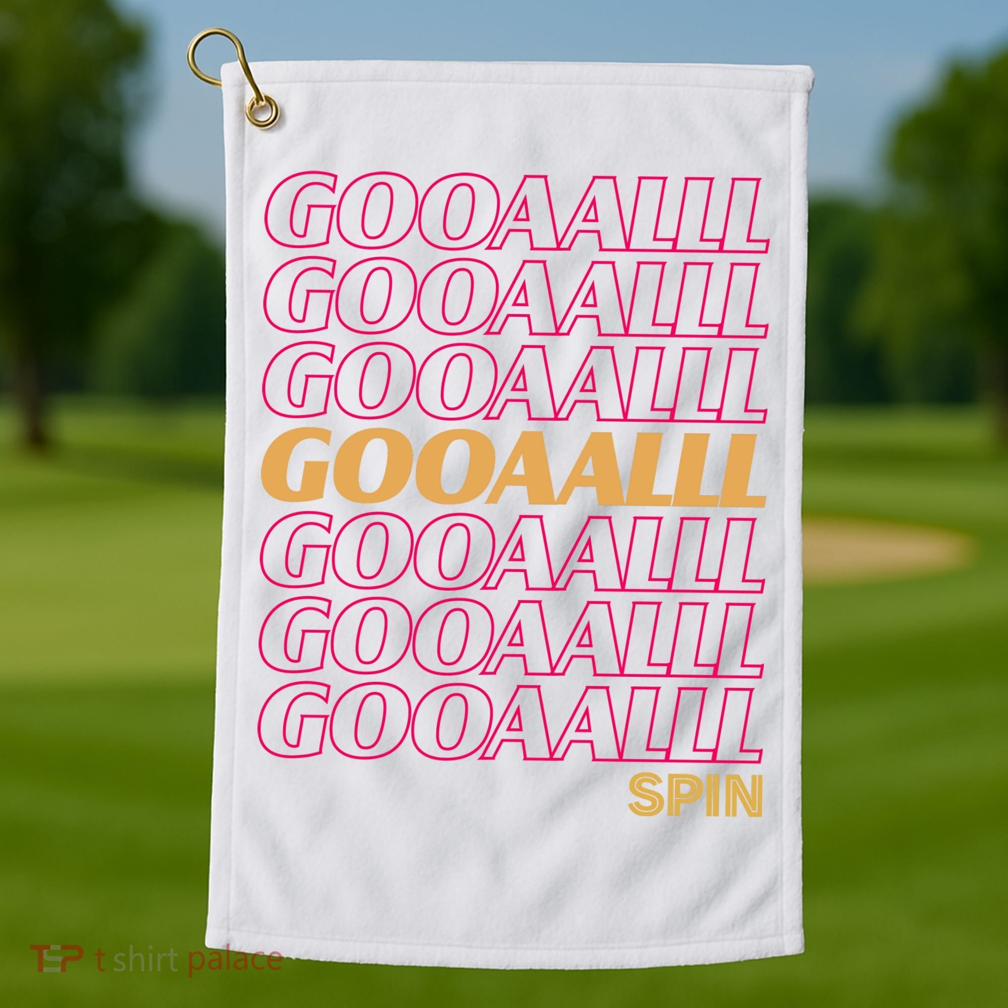 Gooalll Spin Soccer Fan Goal Golf Towel