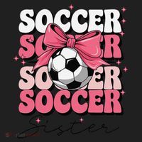 Groovy Soccer Sister Coquette Bow Soccer Gift Golf Towel thumb 3