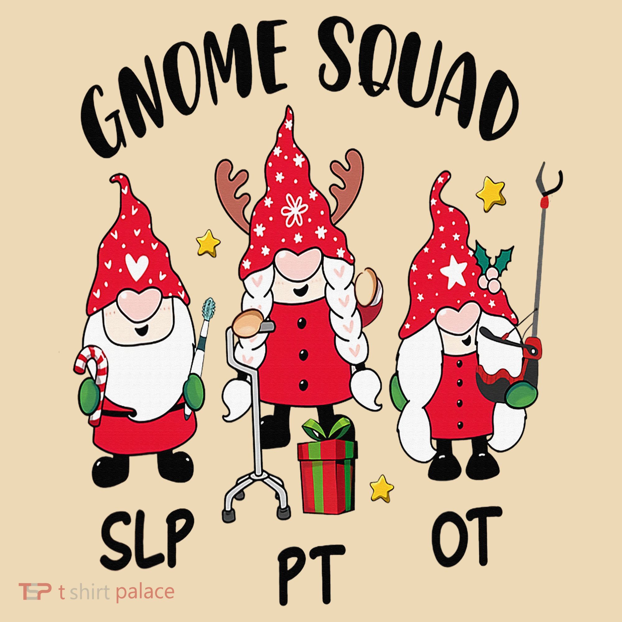 Gnome Squad SLP OT PT Christmas Team Occupational Therapist Tote Bag